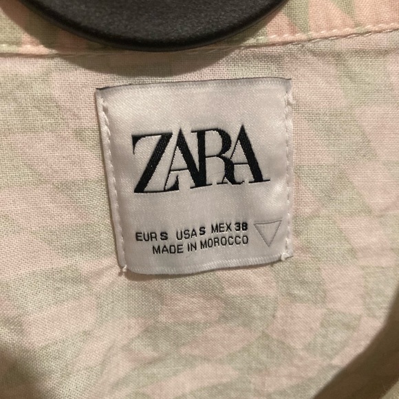 Funky pattern Zara low collar shirt - Picture 2 of 3